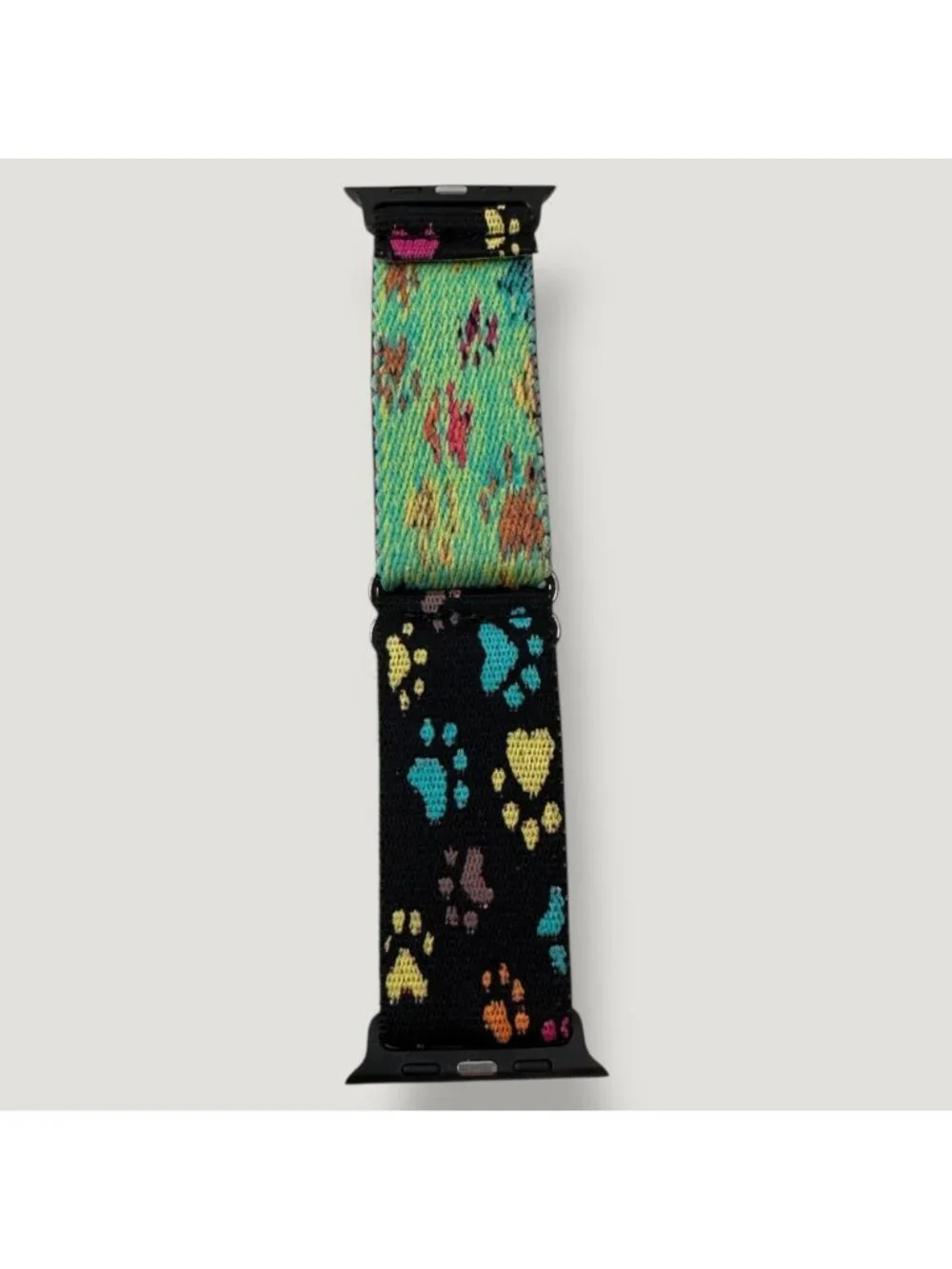 Colorful Woven Paw Print Watch Band For 44/45/46/49MM Apple Watch, NIB